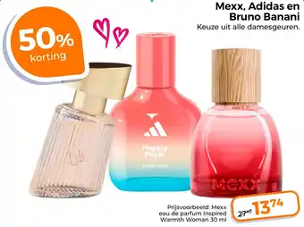 Trekpleister Mexx, Adidas en Bruno Banani aanbieding