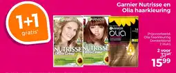 Trekpleister Garnier Nutrisse en Olia haarkleuring aanbieding