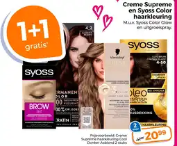 Trekpleister Creme Supreme en Syoss Color haarkleuring aanbieding