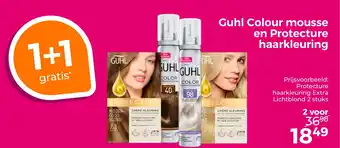 Trekpleister Guhl Colour mousse en Protecture haarkleuring aanbieding