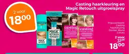 Trekpleister Casting haarkleuring en Magic Retouch uitgroeispray aanbieding