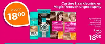 Trekpleister Casting haarkleuring en Magic Retouch uitgroeispray aanbieding