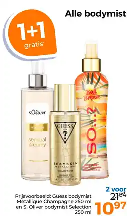 Trekpleister Alle bodymist aanbieding