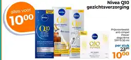 Trekpleister Nivea Q10 gezichtsverzorging aanbieding