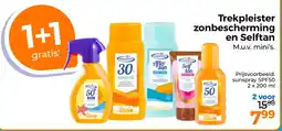 Trekpleister Trekpleister zonbescherming en Selftan aanbieding