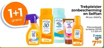 Trekpleister Trekpleister zonbescherming en Selftan aanbieding