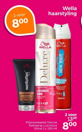 Trekpleister Wella haarstyling aanbieding