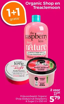 Trekpleister Organic Shop en Treaclemoon aanbieding