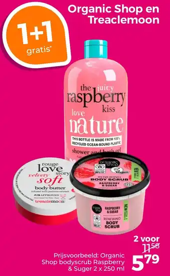 Trekpleister Organic Shop en Treaclemoon aanbieding