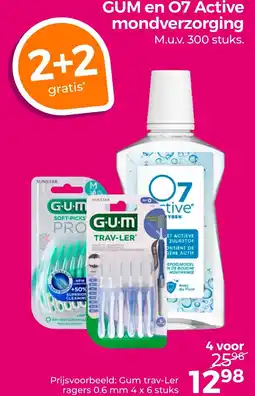Trekpleister GUM en O7 Active mondverzorging aanbieding