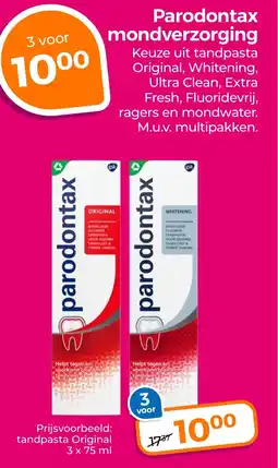 Trekpleister Parodontax mondverzorging aanbieding