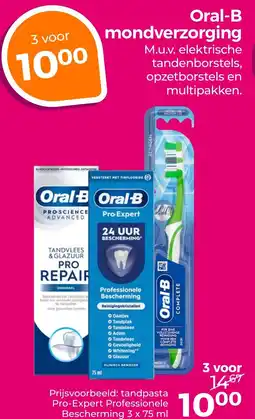 Trekpleister Oral-B mondverzorging aanbieding