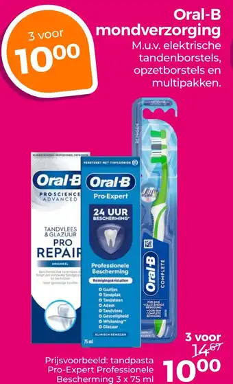 Trekpleister Oral-B mondverzorging aanbieding