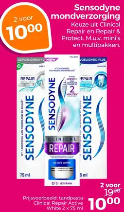 Trekpleister Sensodyne mondverzorging aanbieding
