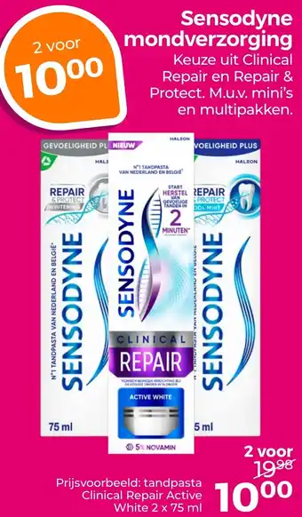 Trekpleister Sensodyne mondverzorging aanbieding