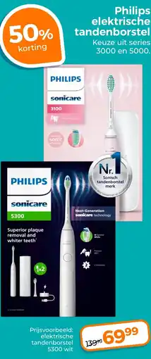 Trekpleister Philips elektrische tandenborstel aanbieding