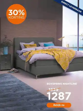 TotaalBED Boxspring nightline 30% Korting aanbieding