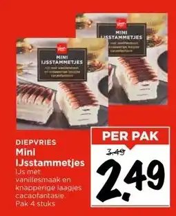 Vomar Voordeelmarkt DIEPVRIES Mini IJsstammetjes aanbieding