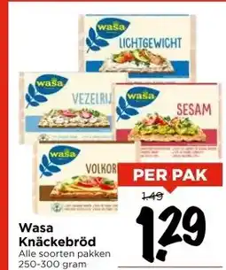 Vomar Voordeelmarkt Wasa Knäckebröd aanbieding