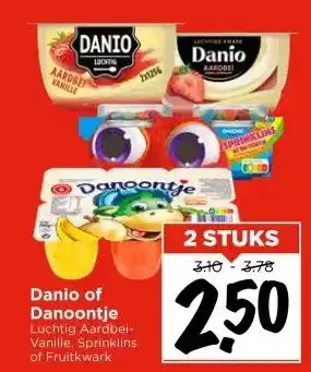 Vomar Voordeelmarkt Danio of Danoontje aanbieding