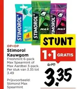 Vomar Voordeelmarkt Stimorol Kauwgom aanbieding