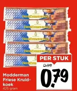 Vomar Voordeelmarkt Modderman Friese Kruid- koek aanbieding