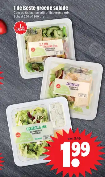 Dirk 1 de Beste groene salade 300gram aanbieding