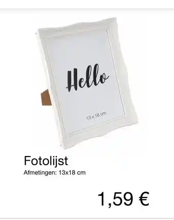 Kik Fotolijst Afmetingen : 13 x 18cm aanbieding