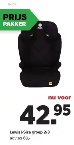 Baby-Dump Lewis i-Size groep 2/3 aanbieding