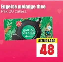 Dirk Engelse melange thee Pak 20 zakjes. aanbieding