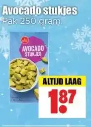 Dirk Avocado stukjes Pak 250 gram. aanbieding
