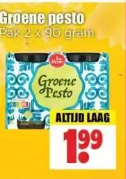 Dirk Groene pesto Pak 2 x 90 gram. aanbieding