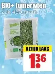 Dirk BIO+ tuinerwten Zak 450 gram aanbieding