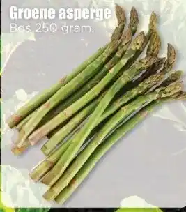 Dirk Groene asperge Bos 250 gram. aanbieding
