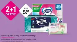 DA Demak'Up, Edet vochtig toiletpapier of Tempo Gehele assortiment aanbieding