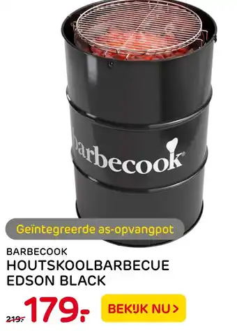 Praxis Tuincentrum Barbecook houtskoolbarbecue edson black aanbieding