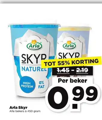 PLUS Arla Skyr Tot 55% Korting aanbieding