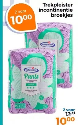 Trekpleister Trekpleister incontinentie broekjes aanbieding