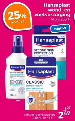 Trekpleister Hansaplast wond en voetverzorging aanbieding