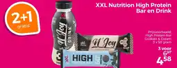 Trekpleister XXL Nutrition High Protein Bar en Drink aanbieding