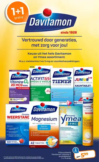 Trekpleister Keuze uit het hele Davitamon en Ymea assortiment. aanbieding