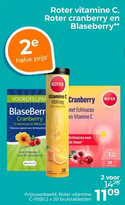 Trekpleister Roter vitamine C, Roter cranberry en Blaseberry aanbieding