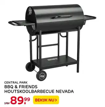 Praxis Tuincentrum Central park bbq & friends houtskoolbarbecue nevada aanbieding