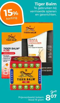 Trekpleister Tiger Balm aanbieding