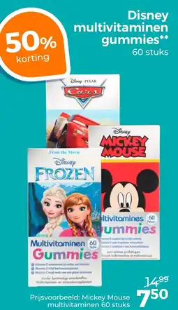 Trekpleister Disney multivitaminen gummies aanbieding