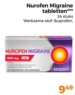 Trekpleister Nurofen Migraine tabletten aanbieding