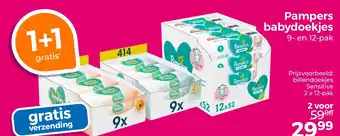 Trekpleister Pampers babydoekjes aanbieding