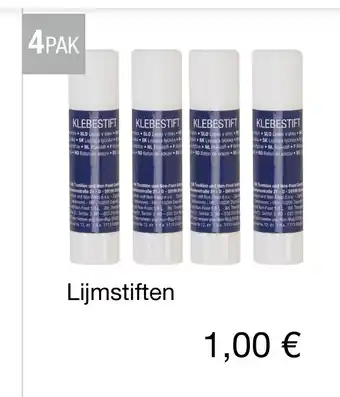 Kik Lijmstiften aanbieding