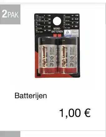 Kik Batterijen 2 Pak aanbieding