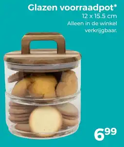 Trekpleister Glazen voorraadpot aanbieding